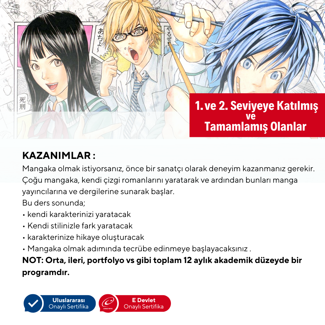 Mangaka Olmak için Japon Çizgi Roman (MANGA) Storyboard (İleri Seviye)