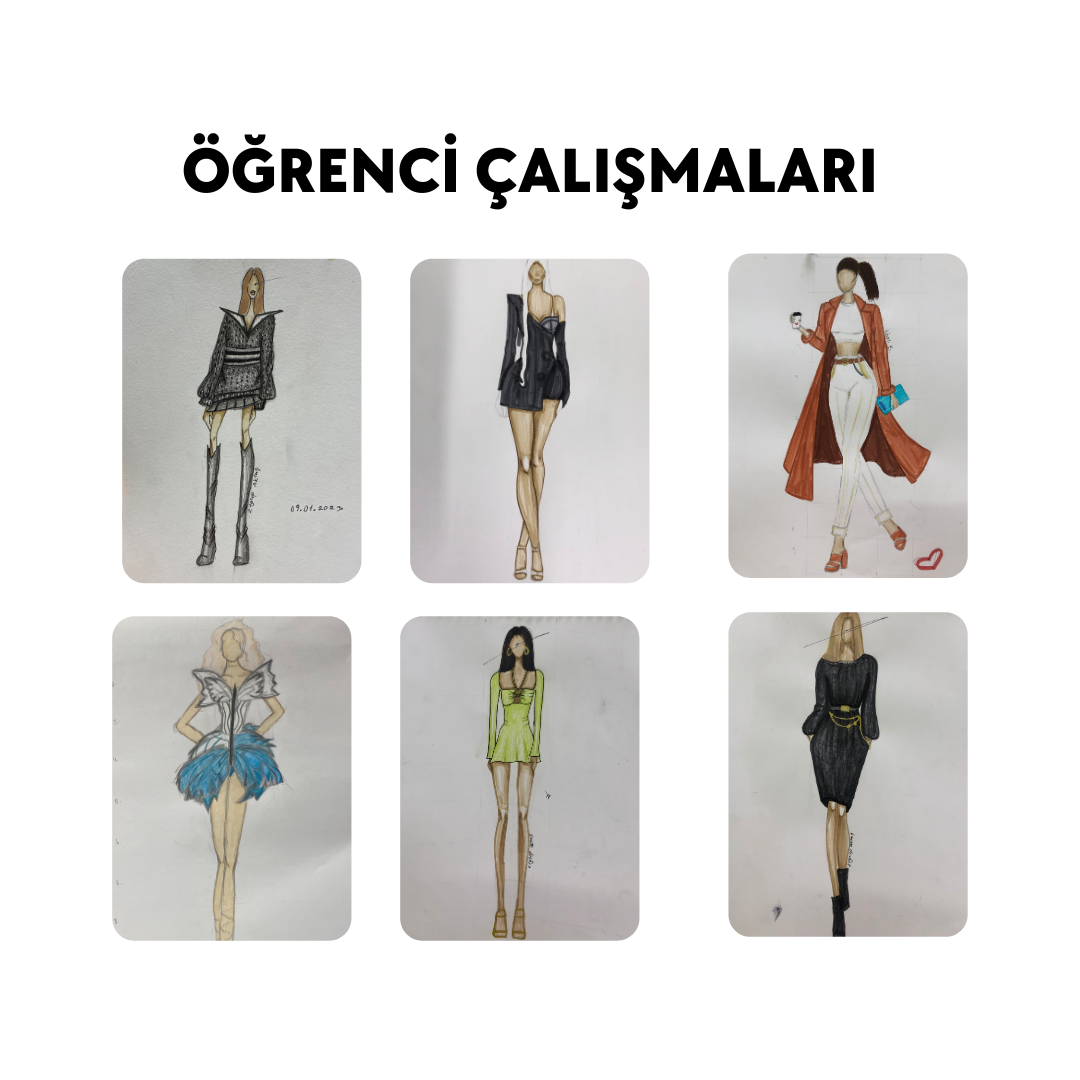 Disegno di Fashion Design - Faccia a faccia