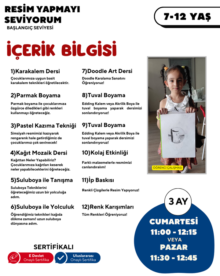 Resim Yapmayı Seviyorum! (7-12 Yaş)