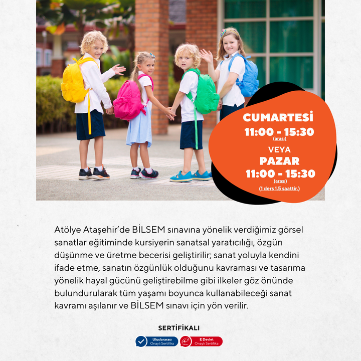 BİLSEM Visual Arts Preparatory Program - Face to face