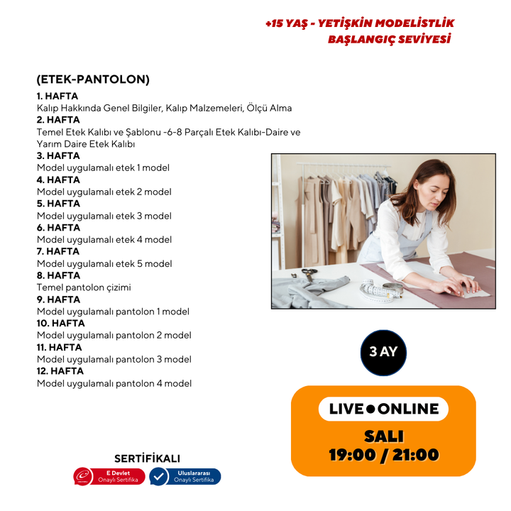 Modellazione (15+ anni e adulti) - Livello principiante