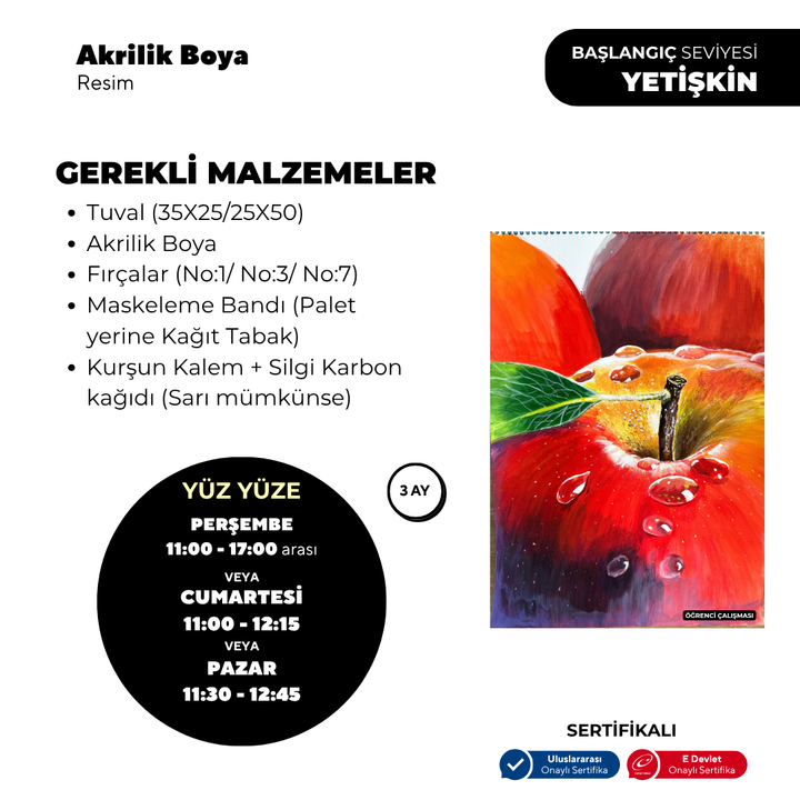 Akrilik Yağlı Boya Resim  - Yüz Yüze