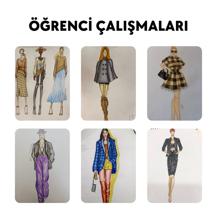 Moda Tasarım Çizim -Yüz Yüze