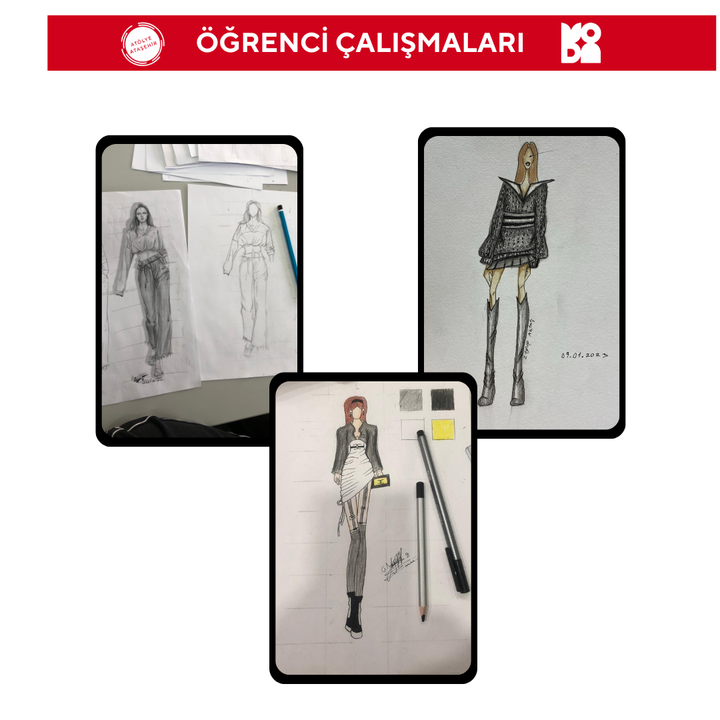 8-11 Years Fashion Design Drawing (Face to Face)