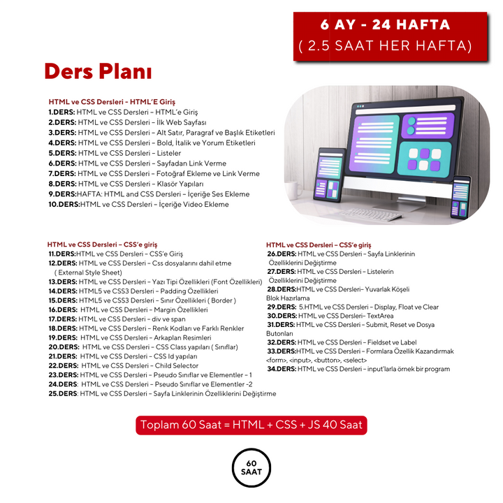 A’dan Z ‘ye Web Tasarım ve Programlama (Online)