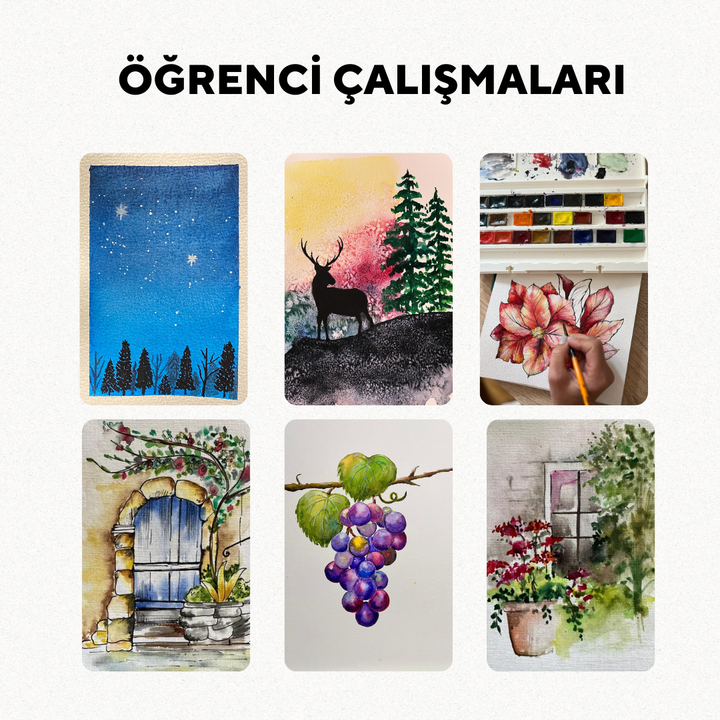 Aquarell-Illustration - Von Angesicht zu Angesicht