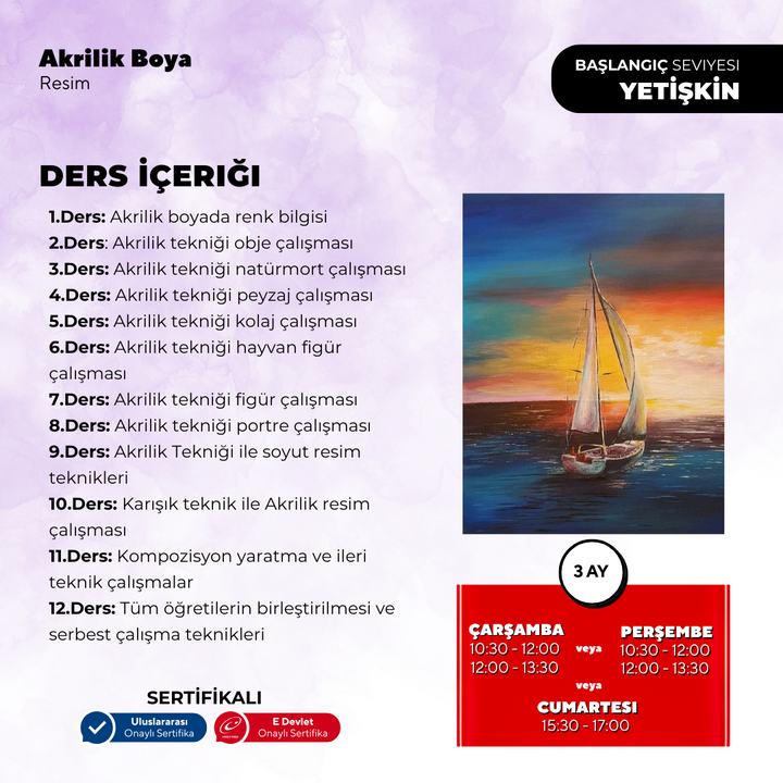 Akrilik Yağlı Boya Resim  - Yüz Yüze