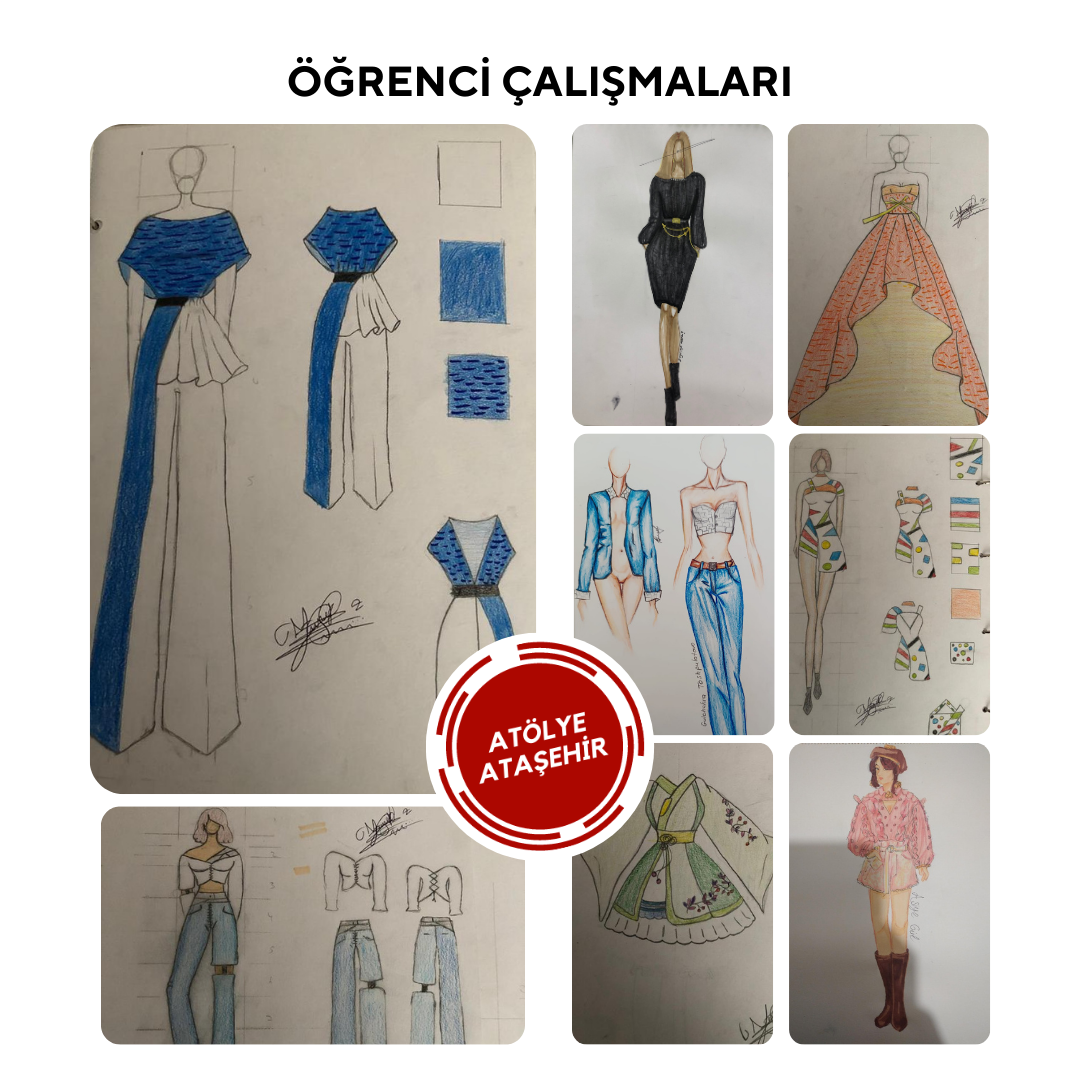 Moda Tasarım ve Çizim Dersleri (Yetişkin) - Orta Seviye - Online