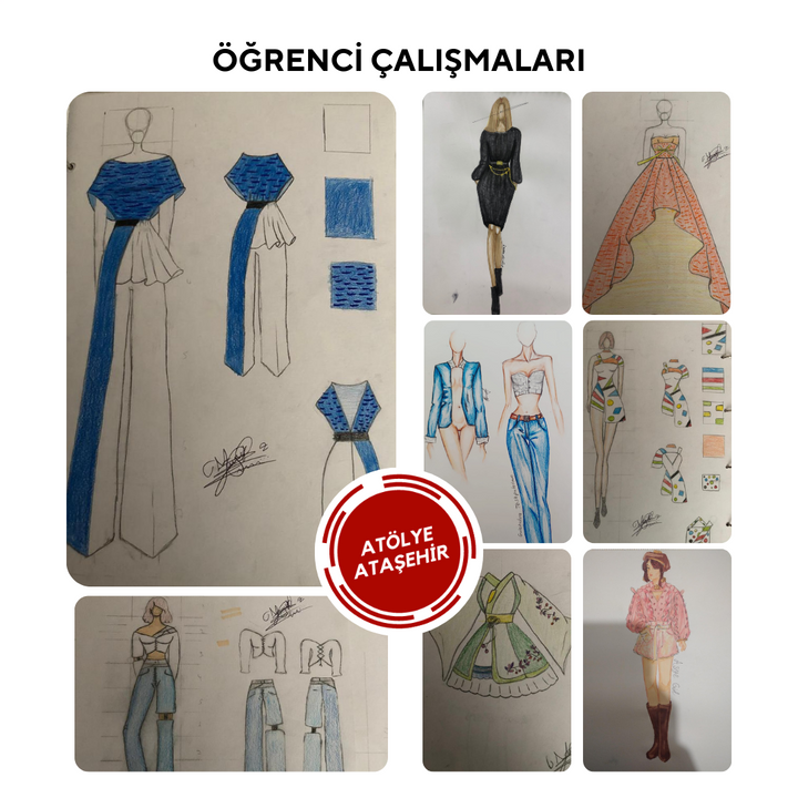 Moda Tasarım ve Çizim Dersleri (Yetişkin) - Orta Seviye - Online