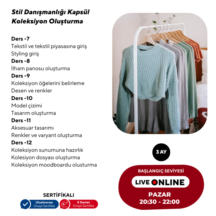 Stil Danışmanlığı ve Koleksiyon Oluşturma  (Masterclass Programı)