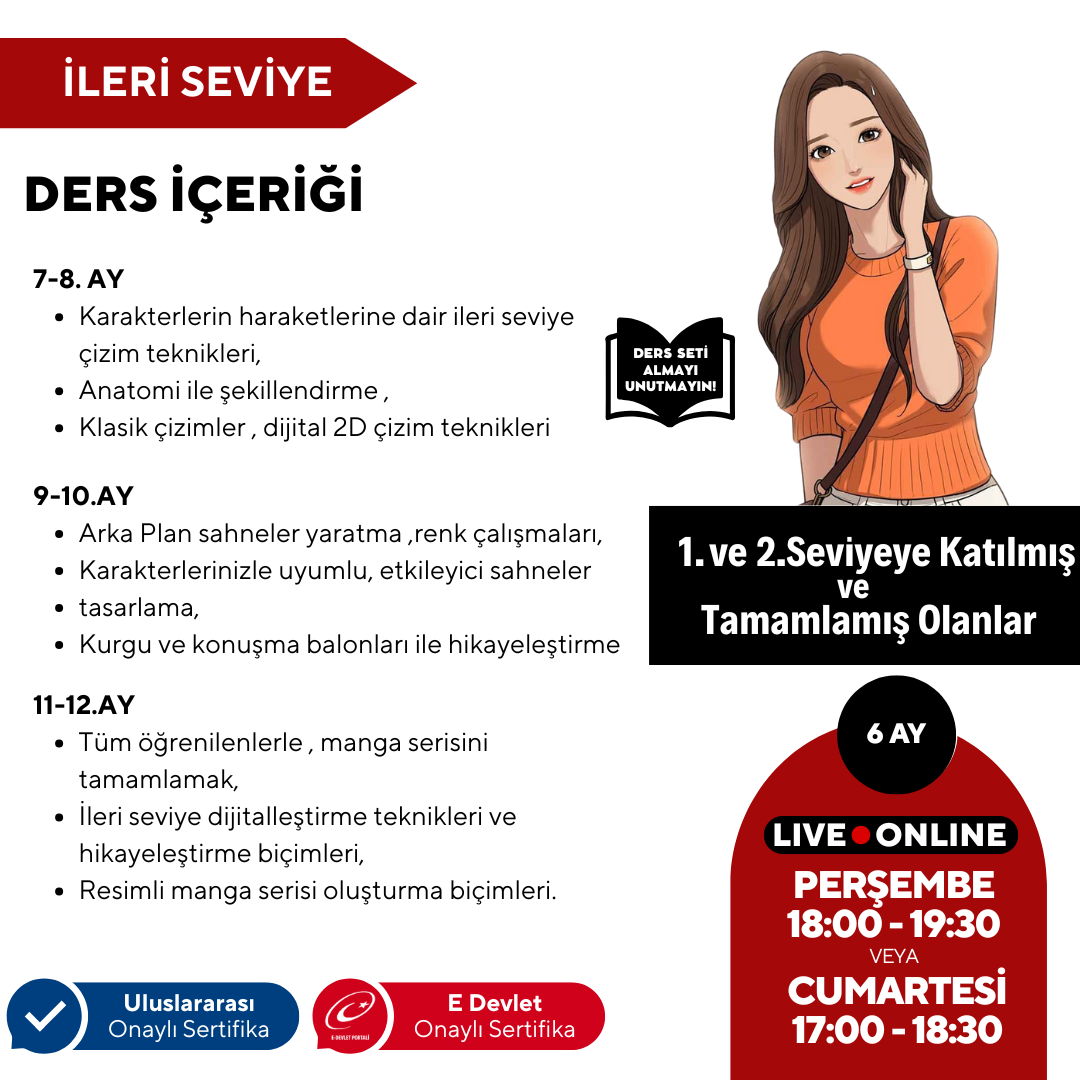 Webtoon ve Manhwa (Kore Çizgi Roman) Hazırlama  (İleri Seviye )