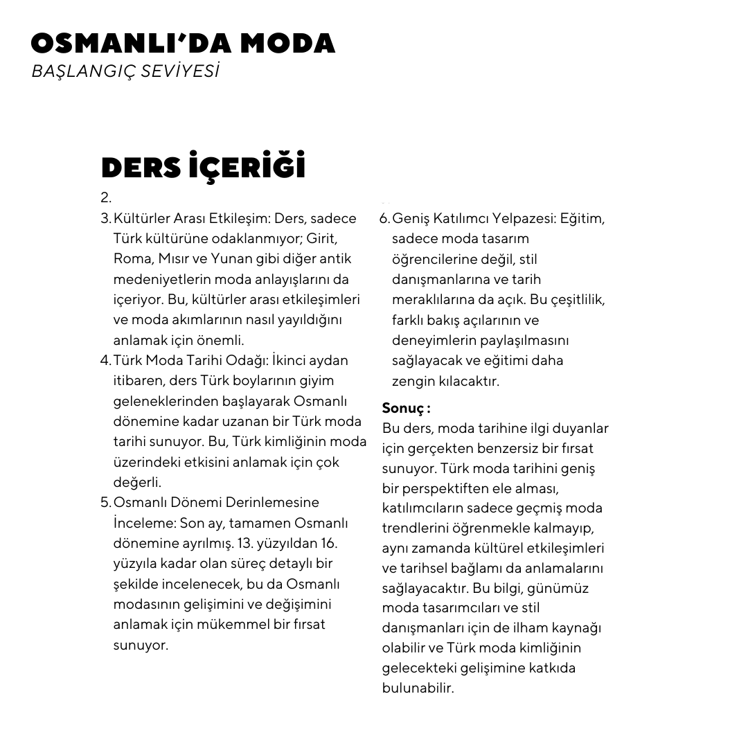 Osmanlı'da Moda- Online