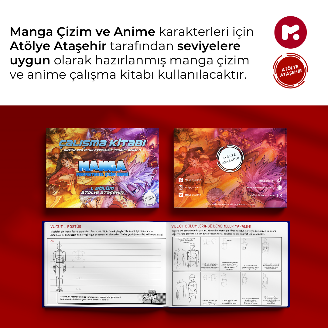 Mangaka Olmak için Japon Çizgi Roman (MANGA) Storyboard